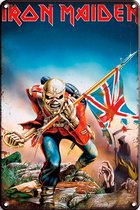 Signs-USA - Muziek Sign - metaal - Iron Maiden - Eddy Trooper - 30 x 40 cm