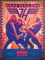 Signs-USA - Concert Sign - metaal - Van Halen in Atlanta - 30 x 40 cm