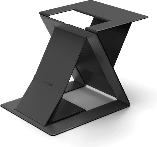 MOFT Laptopstandaard, onzichtbare slanke, verstelbare laptopstandaard voor het bureau, draagbare notebookstandaard, compatibel met laptops tot 16 inch, zwart MOFT Laptopstandaard, onzichtbare slanke, verstelbare laptopstandaard voor het bureau, draagbare notebookstandaard, compatibel met laptops tot 16 inch, zwart