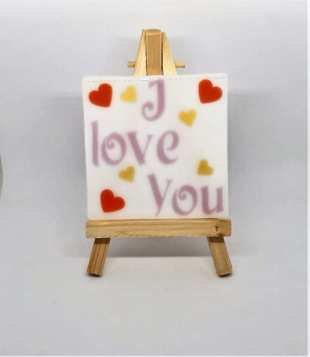 Jewels Delight Tegel Tekst Moederdag Mama Cadeautje Houten ezel I Love You