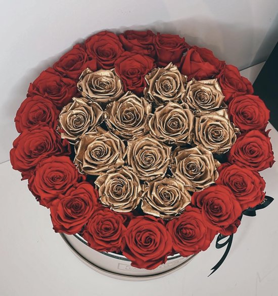 - Flowerbox XXL - Longlife rozen - Bloemen - Moederdag - Huwelijks cadeautje -... | bol.com