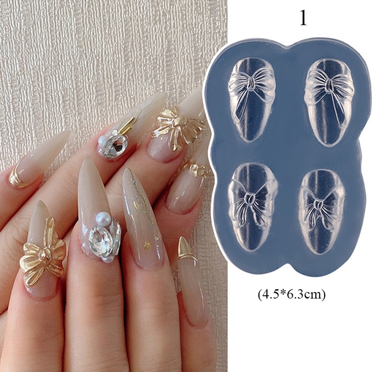 Goedkoopste 3D Silicone Nagel Tools met zes verschillende tekening-Nail art-Nagelstempel doorzichtig-Nieuwe model-Fashion Art silicone nagel Manicure