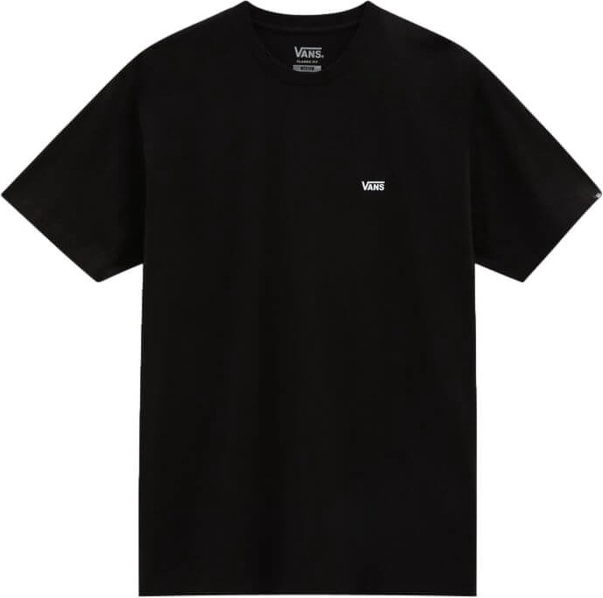 Vans Left Chest Logo Tee Heren T-shirt Zwart
