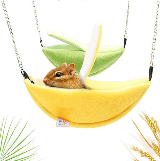 Pak om te zetten dood laat staan Hamster Hangmat Banaan | Schommel voor Hamsters/Kleine Knaagdieren | Hamster  Speelgoed... | bol.com