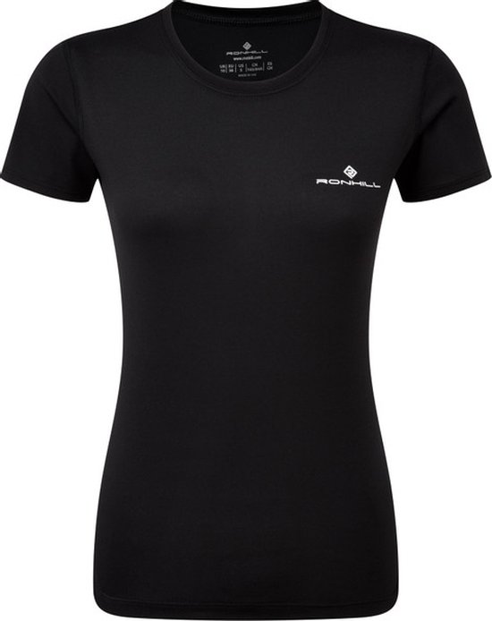 Ronhill Core SS Tee Dames - sportshirts - zwart/wit - Vrouwen