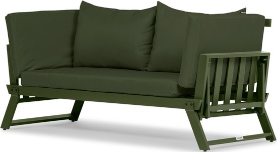 Lanterfant® Lars - Canapé lounge - Vert mousse - Aluminium | bol.com