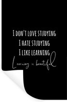 Stickers Stickers muraux - Citation - Apprendre - Étude - 40x60 cm - Feuille adhésive