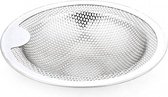 Luxe Gootsteen zeef RVS - Wastafel putje – Afvoer filter - Haarvanger - Gootsteenfilter – 10 cm buitenmaat 9 cm binnenmaat