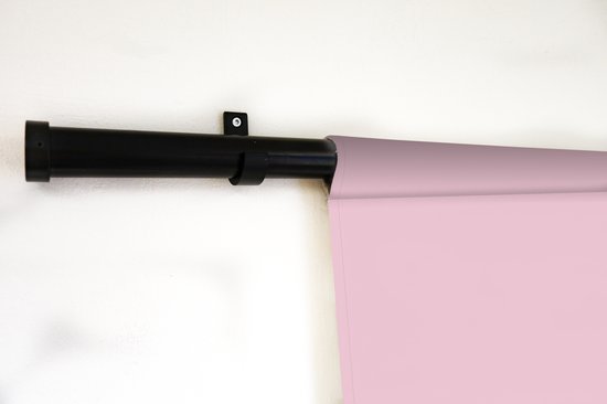 Tenture murale - Toile murale - Citation « Bonjour le printemps » avec fleurs roses - 90x135 cm - Tapisserie murale