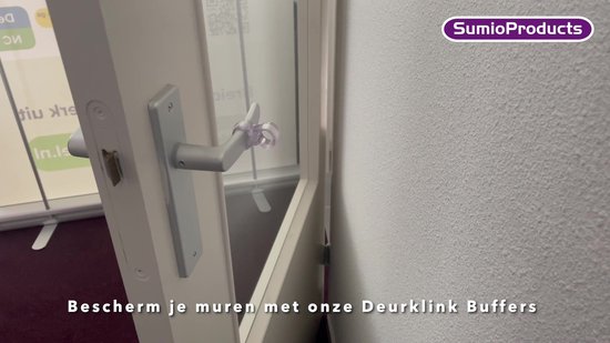 Sumio Products® Tampons de poignée de porte [4 pcs] Taupe (Beige) - Tampons - Protecteurs muraux / Protection de poignée de porte - Butées de Arrêts de porte flexibles