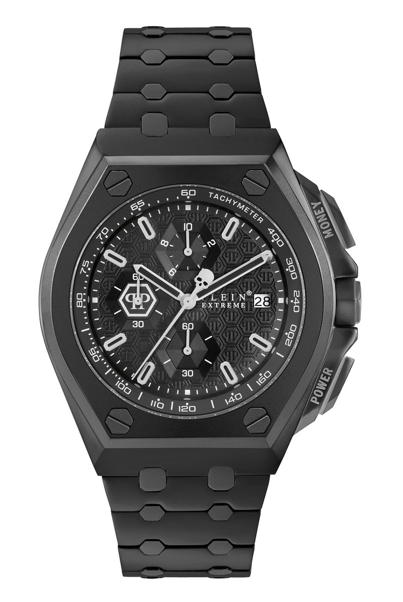 Philipp Plein Plein Extreme PWGAA0821 Horloge - Staal - Zwart - Ø 44 mm
