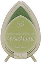 GD80 Versamagic Coussin d'encre goutte de rosée avec craie pastel vert aloe vera