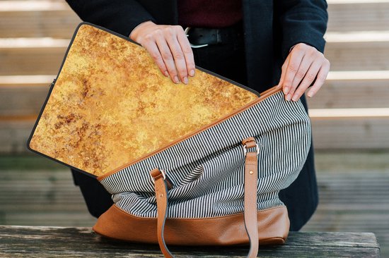 Housse pour ordinateur portable 13 pouces - Motifs - Abstrait - Peinture - Or - Housse pour ordinateur portable