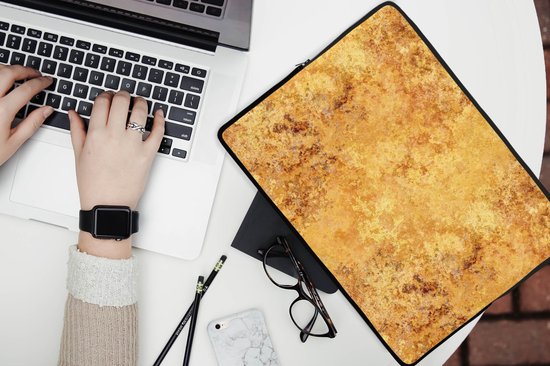 Housse pour ordinateur portable 13 pouces - Motifs - Abstrait - Peinture - Or - Housse pour ordinateur portable