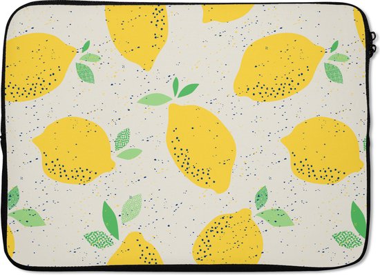 Housse pour ordinateur portable 13 pouces - Citroen - Fruit - Vintage - Design - Housse pour ordinateur portable - Dimensions intérieures 32x22,5 cm