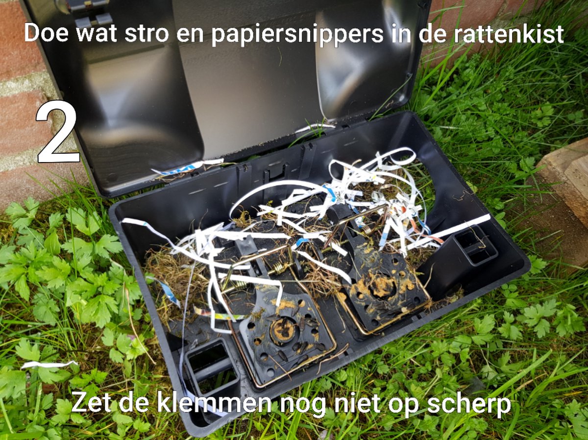 Professionele Rattenvoerdoos + 2 klem