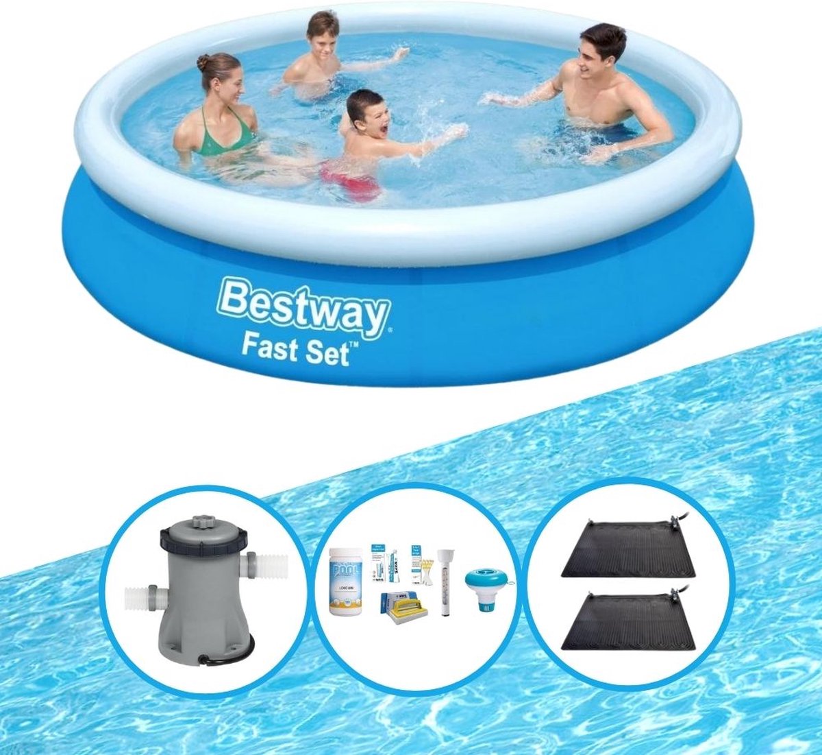 Bestway Zwembad Fast Set - Zwembad Deal - 366x76 cm