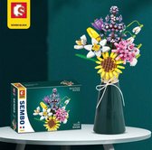 (Compatible met lego) bloemenboeket Sembo Block Florist bloemen boeket bouwblokjes Compatible met Lego