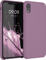 kwmobile telefoonhoesje geschikt voor Apple iPhone XR - Hoesje met siliconen coating - Smartphone case in orchidee paars