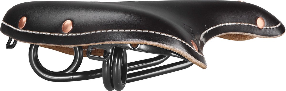 Zadel Monte Grappa Old Frontiers Classic leer zwart