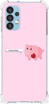 TPU Case anti-shock Geschikt voor Samsung Galaxy A13 (4G) Smartphone hoesje met doorzichtige rand Pig Mud