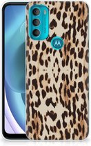 TPU Silicone Hoesje Motorola Moto G71 5G Telefoonhoesje Leopard