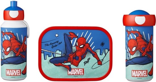 Spiderman Lunchbox, Schoolbeker & Pop-up beker