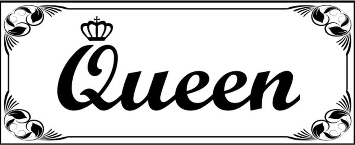 Wandbord - Queen
