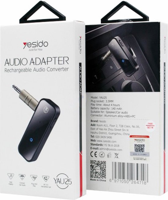 Yesido - Audio-Adapter - Rechargeable-Audio-Converter - YAU25
