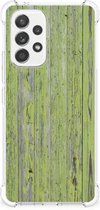 Telefoonhoesje met foto Geschikt voor Samsung Galaxy A53 5G GSM Hoesje met doorzichtige rand Green Wood