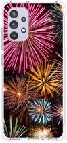 Anti-shock Hoesje met foto Geschikt voor Samsung Galaxy A32 4G | A32 5G Enterprise Editie Telefoon Hoesje met doorzichtige rand Vuurwerk