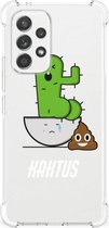Coque en Siliconen Samsung Galaxy A53 5G Phone Case avec Clear Edge Cactus Poo