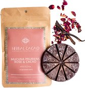 Herbal Cacao - MUCUNA, 100% Pure, Raw Ceremonial Grade CACAO, rose & vanilla - 