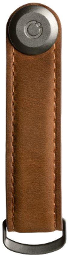 Porte-clés en cuir Orbitkey 2.0 Crazy Horse Chestnut Brown