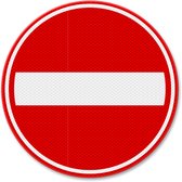 Verkeersbord C2 verboden in te rijden - aluminium DOR 1000 mm Klasse 2 - 10 jaar garantie