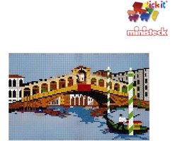 Pont du Rialto Stick-it, environ 2 000 pierres, compatible avec Ministeck