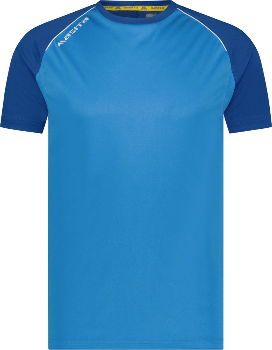 Masita | Sportshirt Heren Korte Mouw Licht Elastisch Ademend - Voetbalshirt Teamlijn Supreme - SKY BLUE - S
