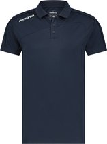 Masita | Polo Shirt Dames & Heren - Korte Mouw - Tennis Polo - Sportpolo - Mesh inzetten Optimale Vochtregulatie - Lichtgewicht - Forza Lijn - NAVY BLUE - XXL