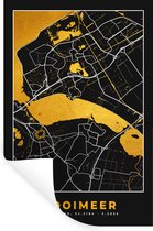 Muurstickers - Sticker Folie - Kaart - Plattegrond - Stadskaart - Nederland - Gooimeer - 40x60 cm - Plakfolie - Muurstickers Kinderkamer - Zelfklevend Behang - Zelfklevend behangpapier - Stickerfolie