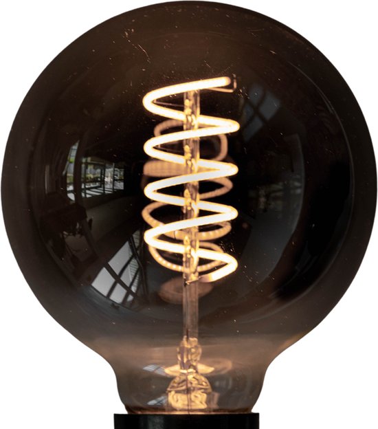 Rommelig Wissen Grondwet Zering - Filament lamp – Kooldraadlamp –Ø 9.5cm - E27 fitting – LED lamp –  Spiraallamp... | bol.com
