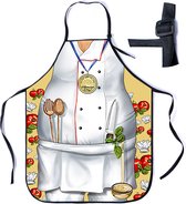 Tablier barbecue - homme - rigolo - tablier de cuisine - cuisinier - taille unique