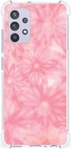 Telefoon Hoesje Geschikt voor Samsung Galaxy A32 4G | A32 5G Enterprise Editie Case Anti-shock met transparante rand Lente Bloemen