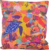 Turtle Ocean Kussenhoes | Katoen / Polyester | 45 x 45 cm