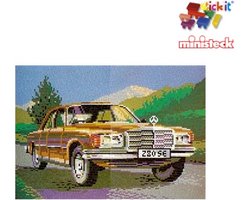 Stick-it Mercedes 280SE (oldtimer), ca. 7.600 steentjes, compatibel met Ministeck