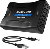 Convertisseur Sounix SCART vers HDMI - 1080p - Convertisseur HDMI - Commutateur - Câble - Adaptateur - Full HD-USCART12