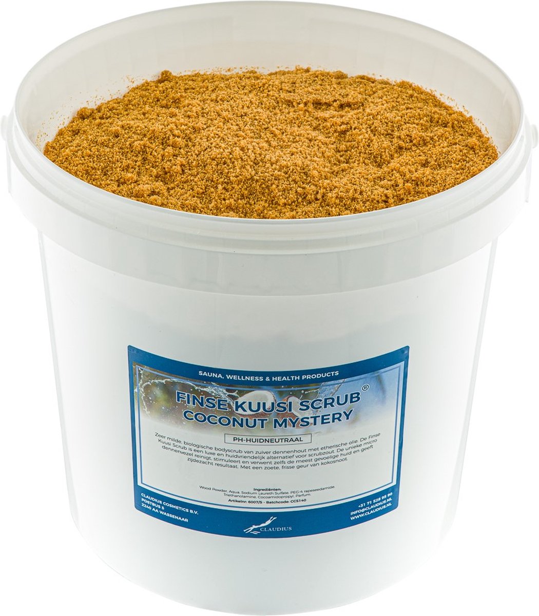 Goedkoopste Kuusi Scrub Coconut Mystery 10 liter - Hydraterende Lichaamsscrub
