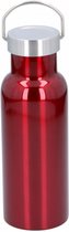 thermosbeker 500 ml RVS 21 cm rood