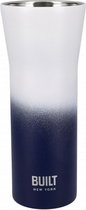 thermosbeker Built New York 470 ml RVS blauw/wit