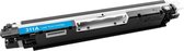 Geschikt voor HP 126A / CE-311A Toner cartridge - Cyaan - Geschikt voor HP Color LaserJet Pro CP1025 - CP1025NW - Pro 100 M175A - Pro 100 175NW - TopShot M275