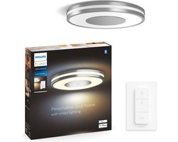 Philips Hue Being plafondlamp – warm tot koelwit licht – aluminium – 1 dimmer switch